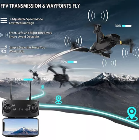 Dron con doble cámara 4K + Maletín Gratis = Paga cuando lo recibas